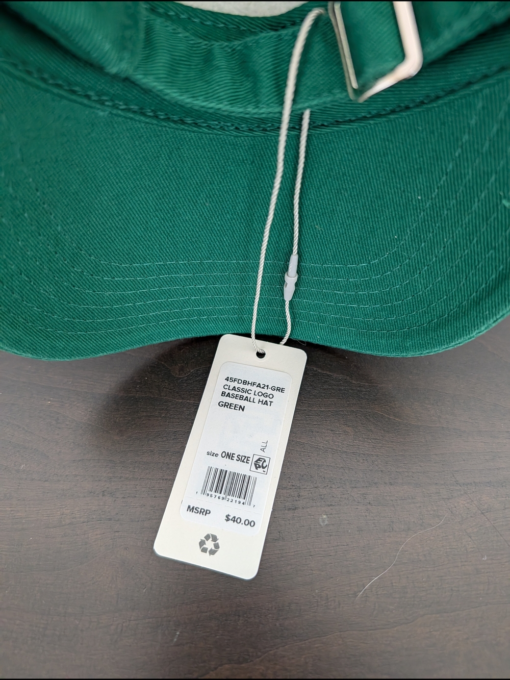 Favorite Daughter Emerald Green Baseball Cap with White Logo - Picture 3 of 3